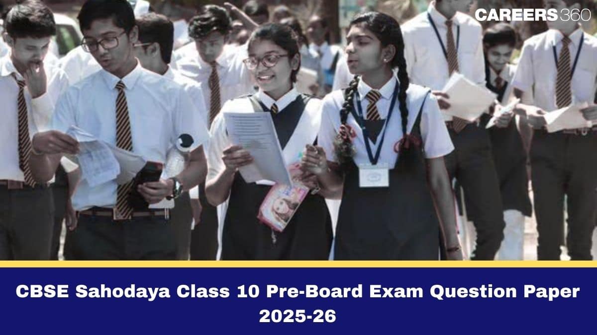 CBSE Sahodaya Class 10 Pre-Board Question Paper 2025-26: Download Answer Key & Solution PDF